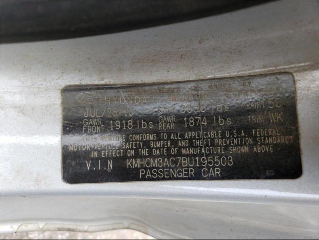 Photo 9 VIN: KMHCM3AC7BU195503 - HYUNDAI ACCENT GL 