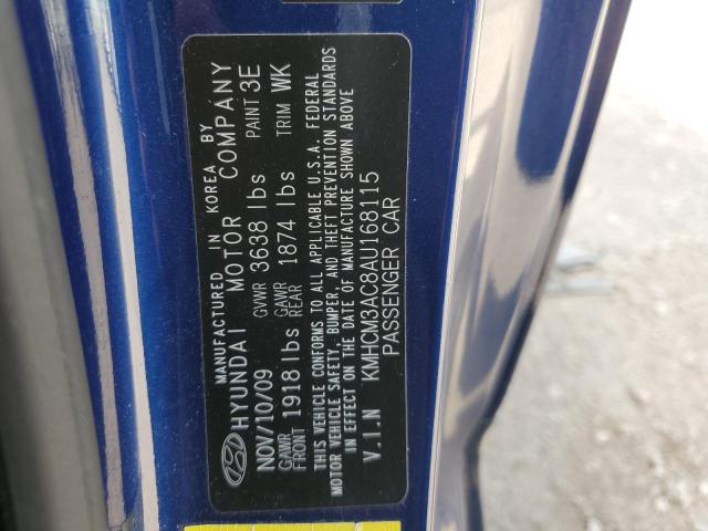 Photo 9 VIN: KMHCM3AC8AU168115 - HYUNDAI ACCENT BLU 