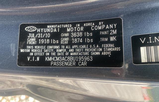 Photo 9 VIN: KMHCM3AC8BU195963 - HYUNDAI ACCENT GL 