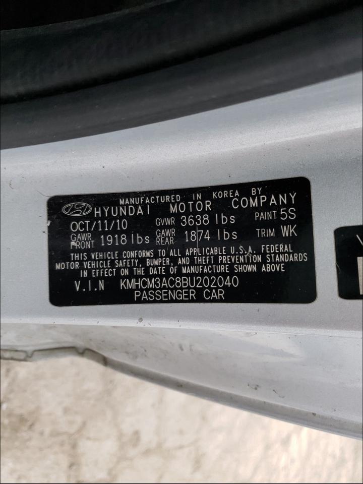 Photo 9 VIN: KMHCM3AC8BU202040 - HYUNDAI ACCENT GL 