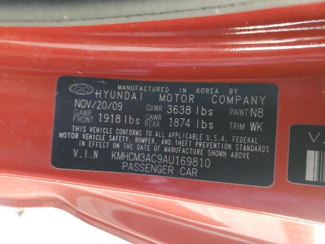 Photo 9 VIN: KMHCM3AC9AU169810 - HYUNDAI ACCENT BLU 