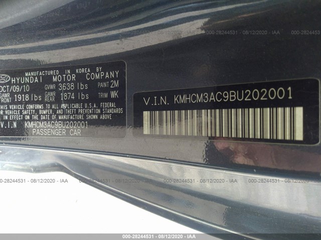 Photo 8 VIN: KMHCM3AC9BU202001 - HYUNDAI ACCENT 