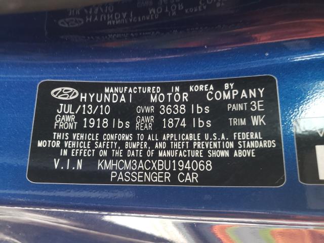 Photo 9 VIN: KMHCM3ACXBU194068 - HYUNDAI ACCENT GL 