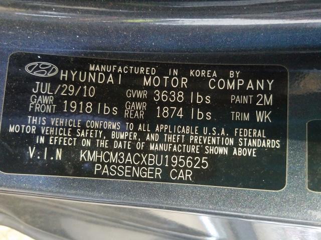 Photo 9 VIN: KMHCM3ACXBU195625 - HYUNDAI ACCENT GL 