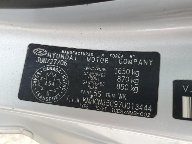 Photo 12 VIN: KMHCN35C97U013444 - HYUNDAI ACCENT 