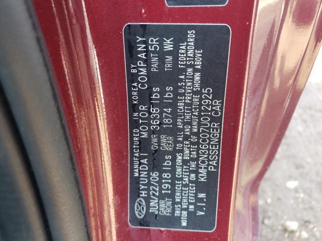 Photo 11 VIN: KMHCN36C07U012925 - HYUNDAI ACCENT 