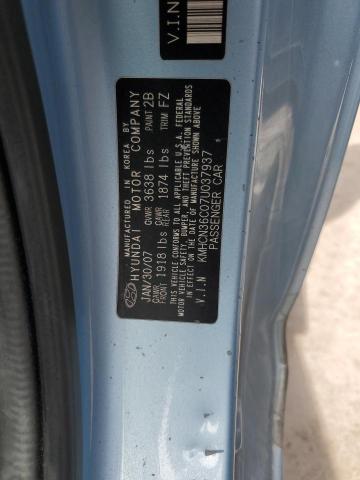 Photo 11 VIN: KMHCN36C07U037937 - HYUNDAI ACCENT SE 