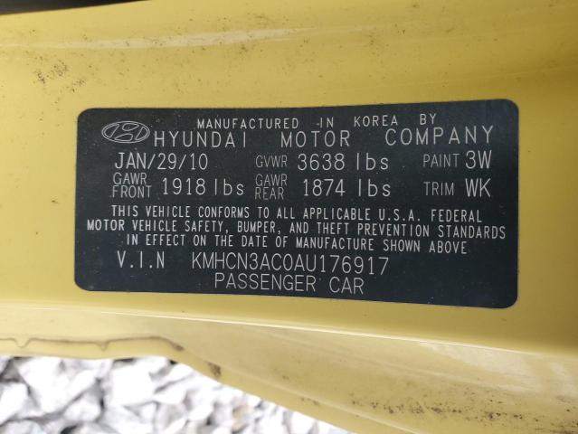 Photo 11 VIN: KMHCN3AC0AU176917 - HYUNDAI ACCENT SE 