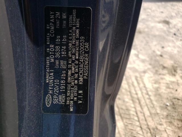 Photo 11 VIN: KMHCN3AC4BU200539 - HYUNDAI ACCENT SE 