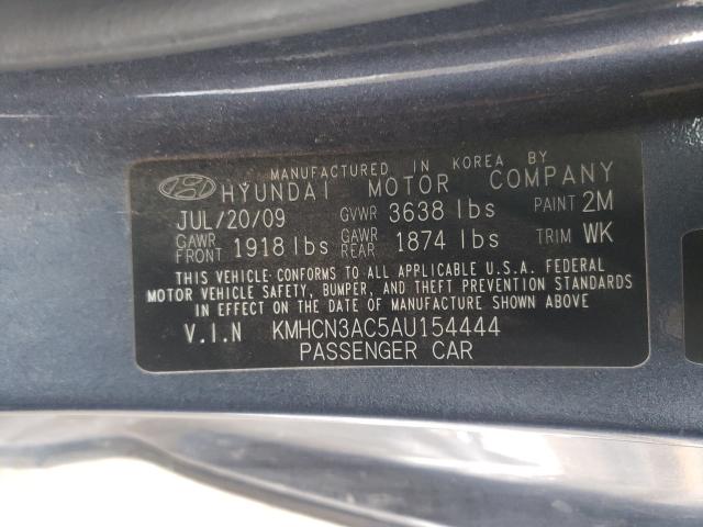 Photo 9 VIN: KMHCN3AC5AU154444 - HYUNDAI ACCENT SE 