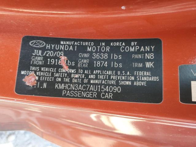 Photo 11 VIN: KMHCN3AC7AU154090 - HYUNDAI ACCENT SE 