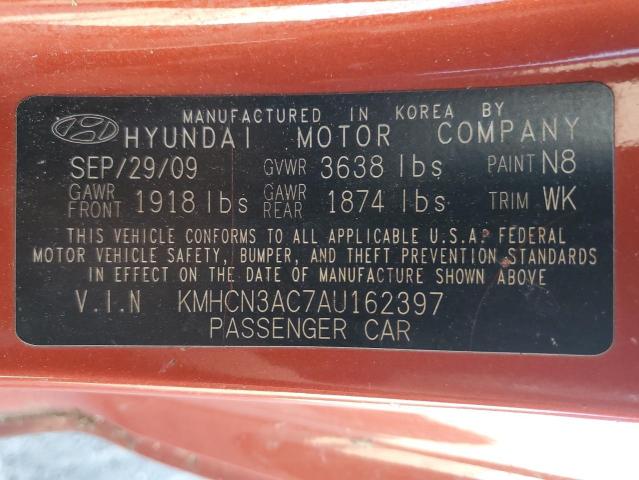 Photo 11 VIN: KMHCN3AC7AU162397 - HYUNDAI ACCENT SE 