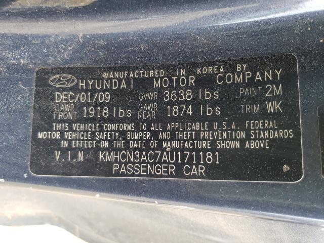 Photo 9 VIN: KMHCN3AC7AU171181 - HYUNDAI ACCENT SE 