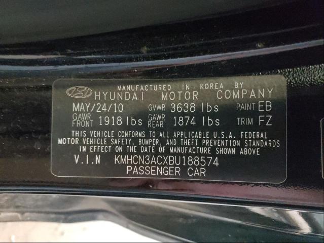 Photo 9 VIN: KMHCN3ACXBU188574 - HYUNDAI ACCENT SE 