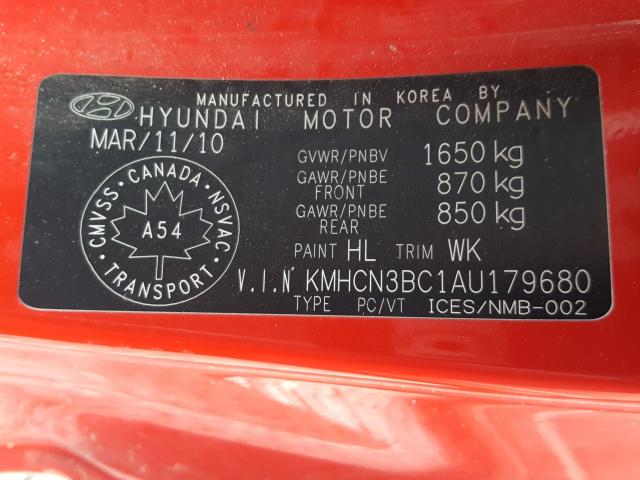 Photo 9 VIN: KMHCN3BC1AU179680 - HYUNDAI ACCENT SE 