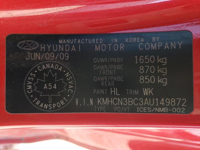 Photo 9 VIN: KMHCN3BC3AU149872 - HYUNDAI ACCENT SE 