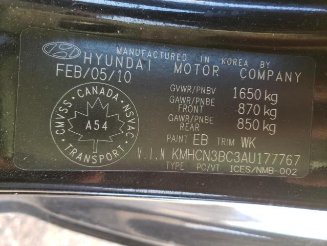 Photo 9 VIN: KMHCN3BC3AU177767 - HYUNDAI ACCENT SE 