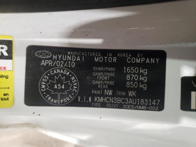 Photo 9 VIN: KMHCN3BC3AU183147 - HYUNDAI ACCENT SE 