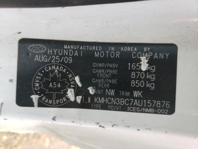 Photo 9 VIN: KMHCN3BC7AU157876 - HYUNDAI ACCENT SE 