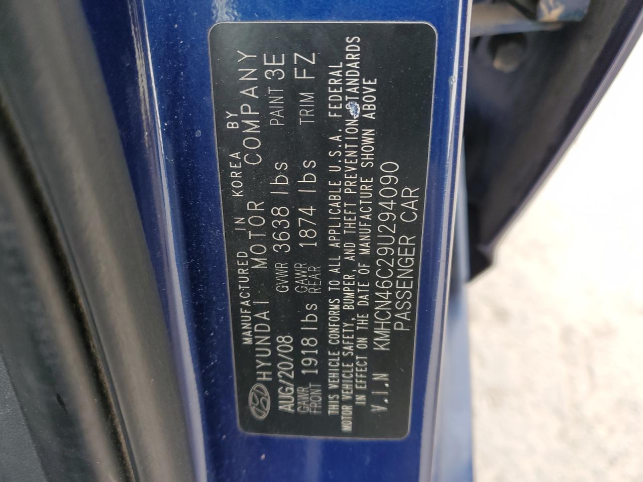 Photo 11 VIN: KMHCN46C29U294090 - HYUNDAI ACCENT 