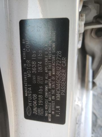 Photo 11 VIN: KMHCN46C58U272728 - HYUNDAI ACCENT GLS 