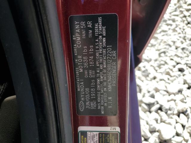 Photo 11 VIN: KMHCN46C98U272201 - HYUNDAI ACCENT 