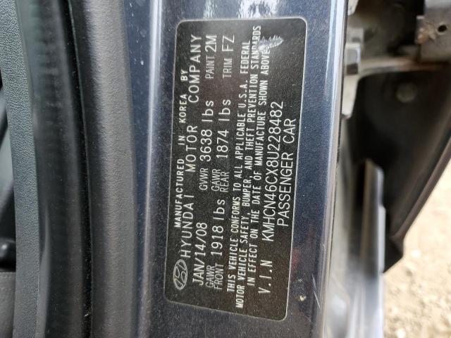 Photo 12 VIN: KMHCN46CX8U228482 - HYUNDAI ACCENT GLS 