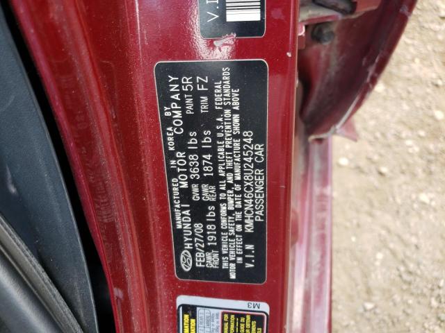 Photo 11 VIN: KMHCN46CX8U245248 - HYUNDAI ACCENT 