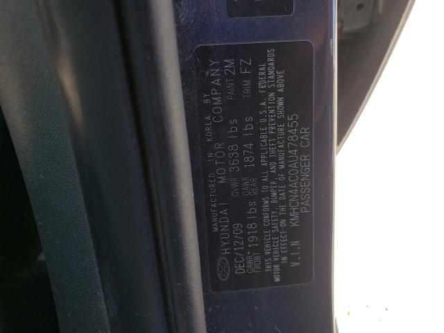 Photo 9 VIN: KMHCN4AC0AU478455 - HYUNDAI ACCENT GLS 