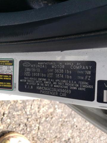 Photo 9 VIN: KMHCN4AC0AU494669 - HYUNDAI ACCENT GLS 