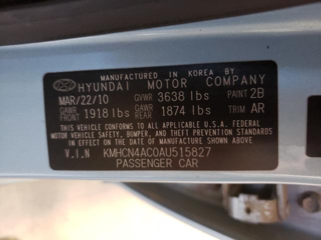 Photo 9 VIN: KMHCN4AC0AU515827 - HYUNDAI ACCENT GLS 