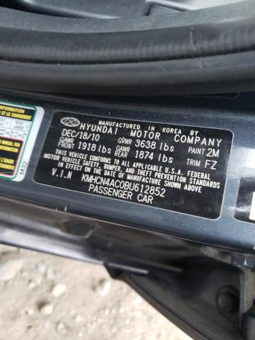 Photo 9 VIN: KMHCN4AC0BU612852 - HYUNDAI ACCENT GLS 