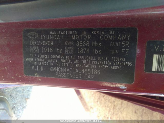 Photo 8 VIN: KMHCN4AC1AU485186 - HYUNDAI ACCENT 