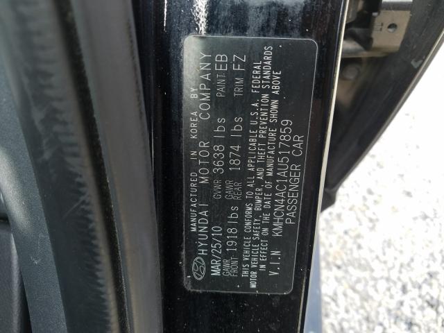 Photo 9 VIN: KMHCN4AC1AU517859 - HYUNDAI ACCENT GLS 