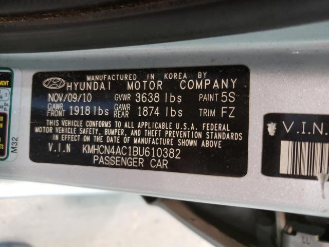 Photo 9 VIN: KMHCN4AC1BU610382 - HYUNDAI ACCENT GLS 