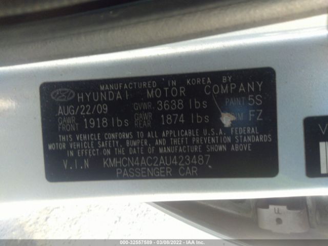 Photo 8 VIN: KMHCN4AC2AU423487 - HYUNDAI ACCENT 