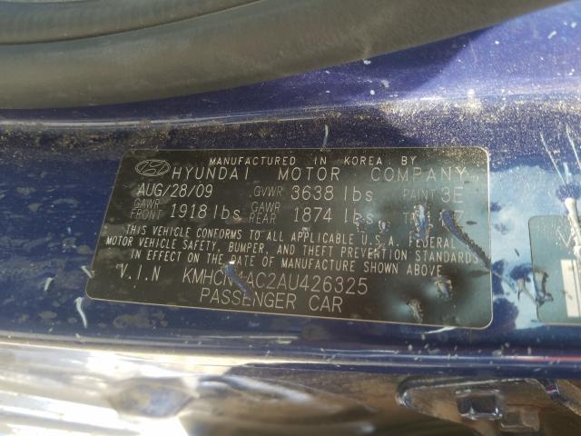 Photo 9 VIN: KMHCN4AC2AU426325 - HYUNDAI ACCENT 