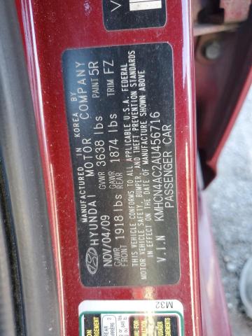 Photo 9 VIN: KMHCN4AC2AU456716 - HYUNDAI ACCENT GLS 