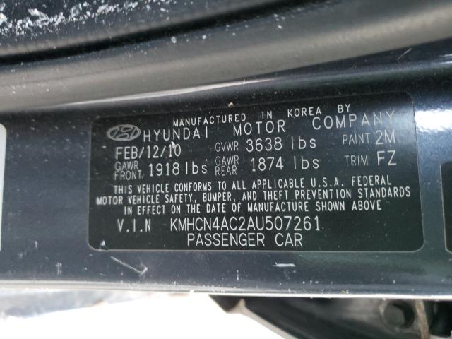 Photo 9 VIN: KMHCN4AC2AU507261 - HYUNDAI ACCENT GLS 