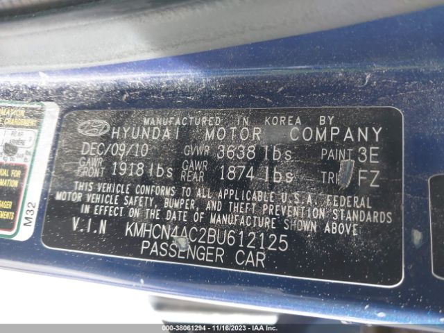 Photo 8 VIN: KMHCN4AC2BU612125 - HYUNDAI ACCENT 