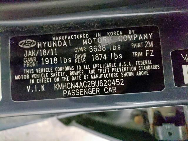 Photo 9 VIN: KMHCN4AC2BU620452 - HYUNDAI ACCENT GLS 