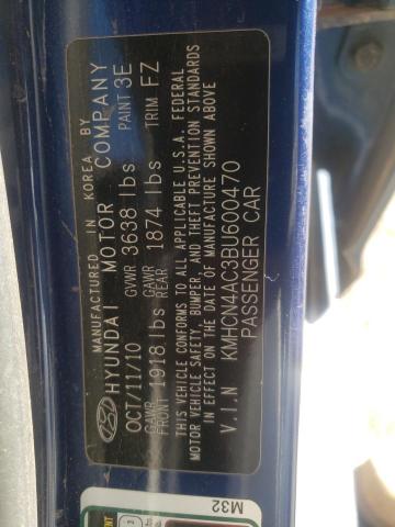 Photo 11 VIN: KMHCN4AC3BU600470 - HYUNDAI ACCENT GLS 