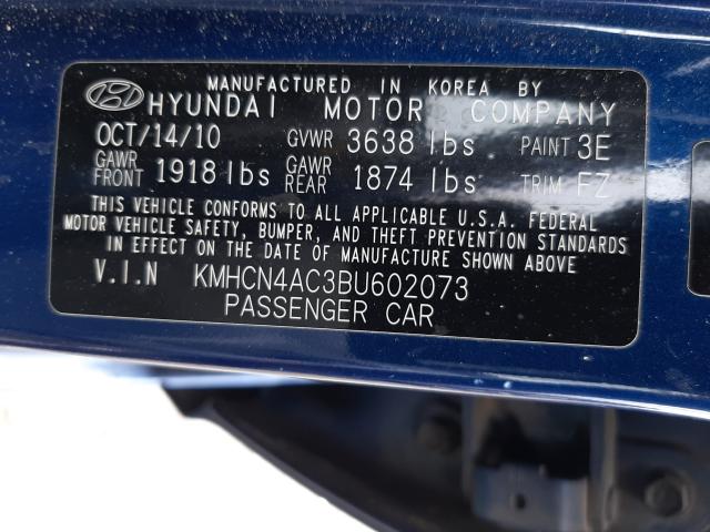 Photo 9 VIN: KMHCN4AC3BU602073 - HYUNDAI ACCENT GLS 