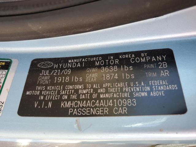 Photo 9 VIN: KMHCN4AC4AU410983 - HYUNDAI ACCENT GLS 