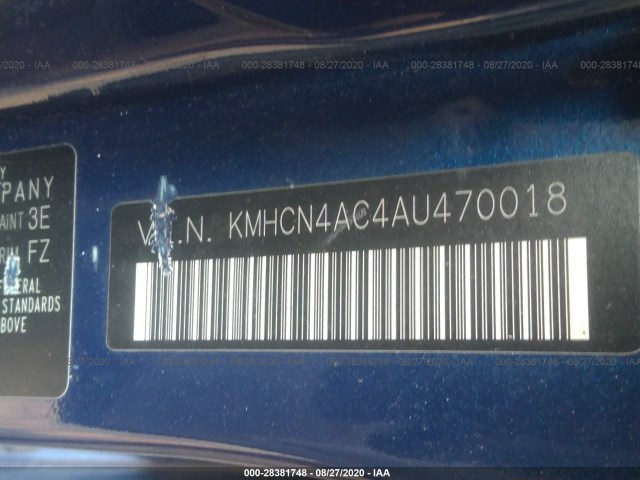 Photo 8 VIN: KMHCN4AC4AU470018 - HYUNDAI ACCENT 