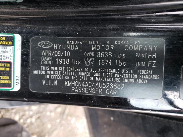 Photo 9 VIN: KMHCN4AC4AU523882 - HYUNDAI ACCENT GLS 