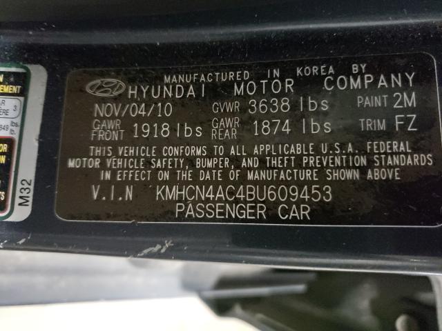 Photo 9 VIN: KMHCN4AC4BU609453 - HYUNDAI ACCENT GLS 