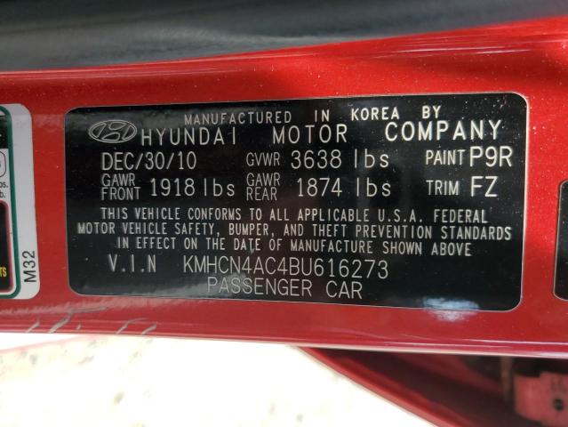 Photo 12 VIN: KMHCN4AC4BU616273 - HYUNDAI ACCENT 