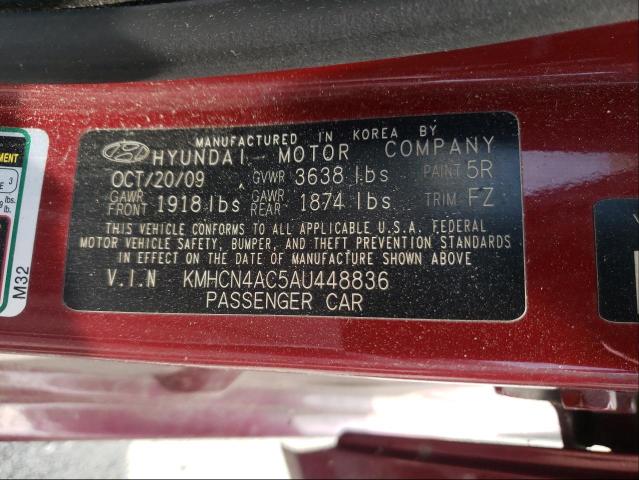 Photo 9 VIN: KMHCN4AC5AU448836 - HYUNDAI ACCENT GLS 