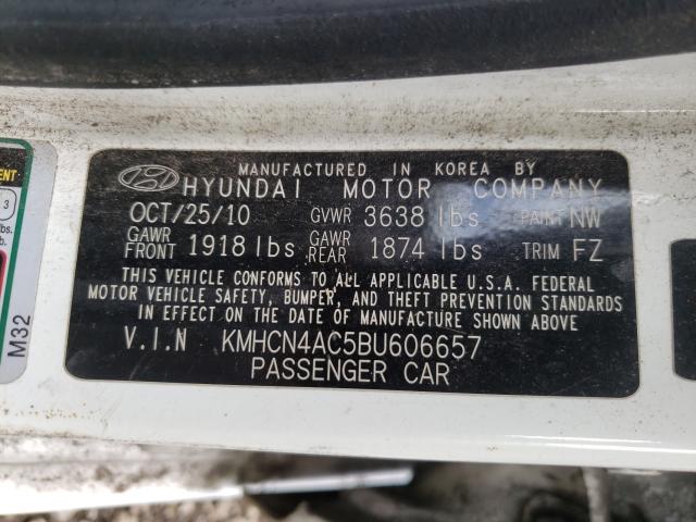 Photo 9 VIN: KMHCN4AC5BU606657 - HYUNDAI ACCENT GLS 